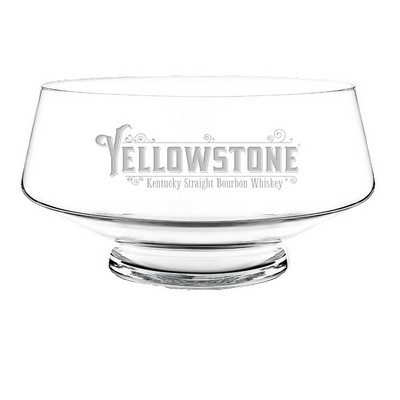 2.5Gal Footed Glass Punch Bowl