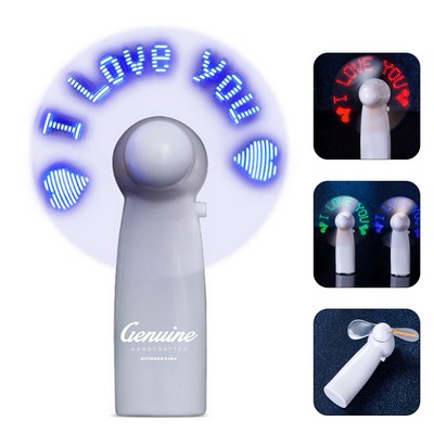 Neon Glow Message Hand-held Fan