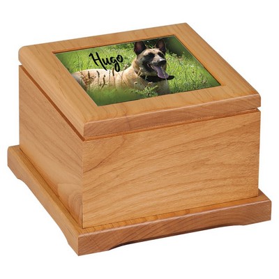 Red Alder Pet Urns, 5 3/4"(L) x 5 3/4"(W)