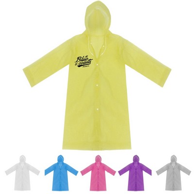 Portable Kids' Rain Poncho