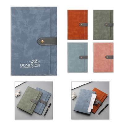 A5 PU Leather Notepad with Pocket