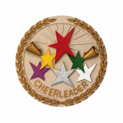Cheerleader Plaque Mount Medallion