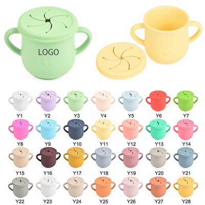 Baby Silicone Double Handle Snack Cup