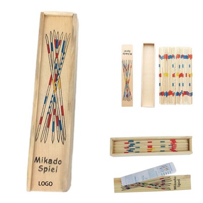 Classic Wooden Pick-Up Sticks Game