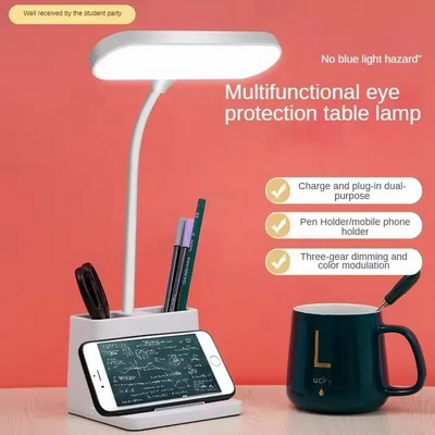 Eye Protection LED Desk Lamp with Pen Holder