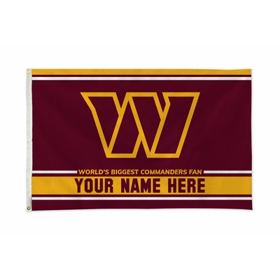 Washington Commanders Personalized NFL® Flag (3'x5')