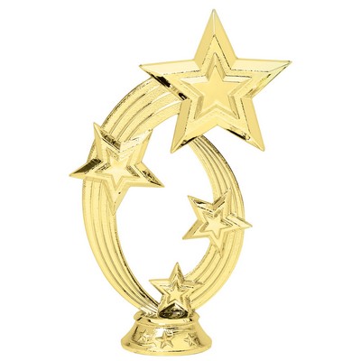 6" Gold Plastic Shooting Star Figure