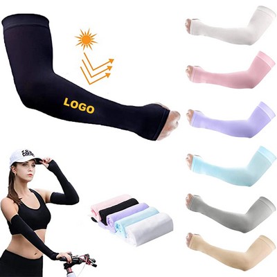 Uv Protection Sports Cooling Arm Sleeves