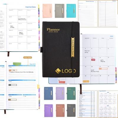 July 2025-June 2026 A5 Monthly&Weekly Straps Planner