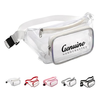 Clear Waterproof PVC Crossbody Fanny Pack