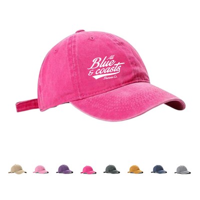 Vintage Cotton Adjustable Baseball Cap