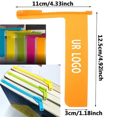 Creative Zipper Bookmark For Reader