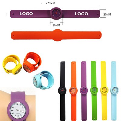 Silicone Slap Watch With Custom Logo