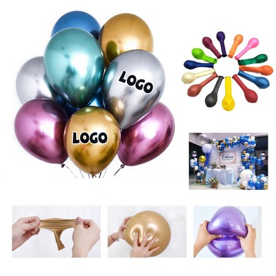 12" Metallic Decorative Balloons