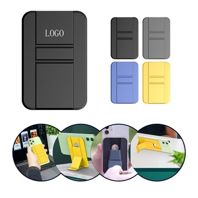 Magnetic PU Phone Stand & Card Wallet