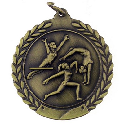 Female Gymnastics Medal - Engravable