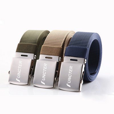 Adjustable Buckle Nylon Military Tactical Men Belt