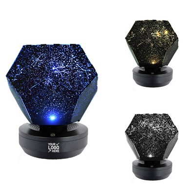 LED Night Light Bluetooth Music Projector