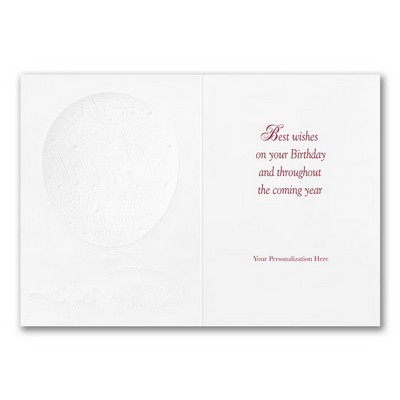 Floating Greetings Birthday Card