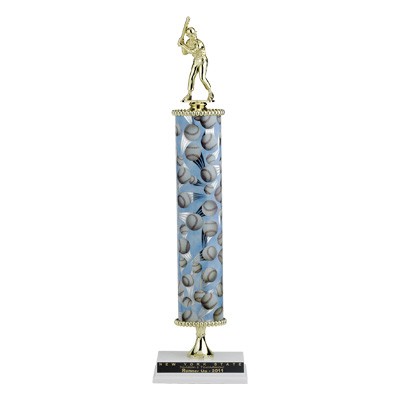 Sport Column Trophy Takes Figure (18 1/2" x 20 1/2")