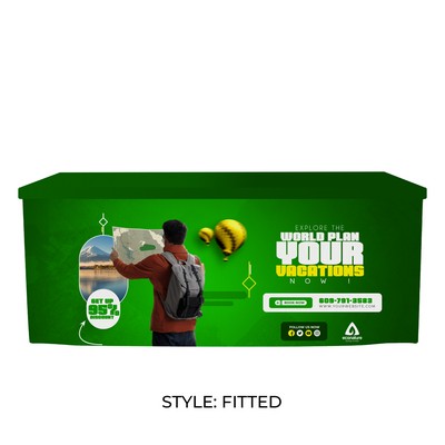 8' RPET Table Cover FITTED