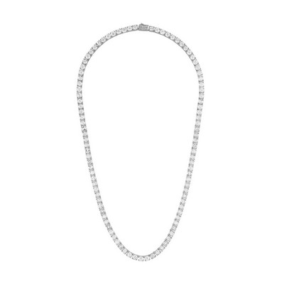 Bulova Jewelry Icon Sterling Silver Tennis Necklace