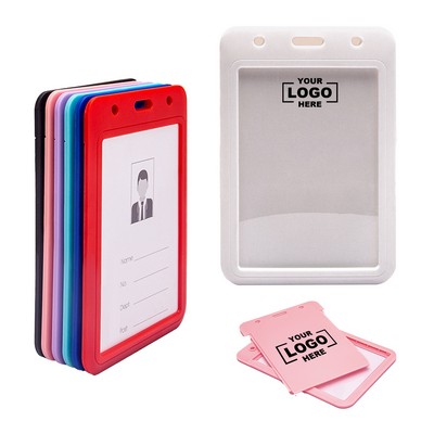 Sliding ID Badge Holder Work Card Case