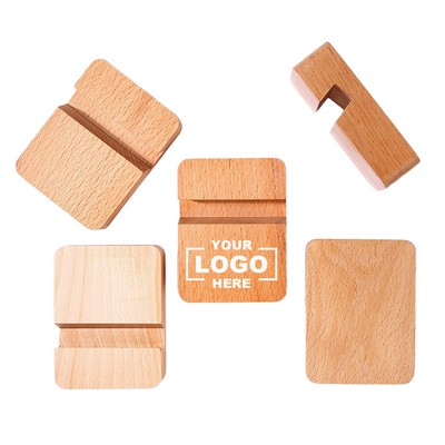 Single Groove Wooden Phone Holder