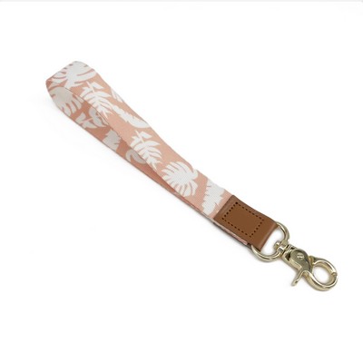 Leather Buckle Lanyard Short