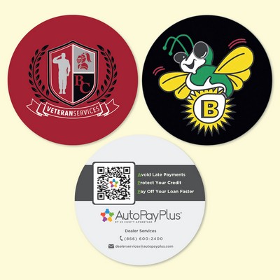 Vynex® Heavy Duty 4"Round x1/8" Hard Surface Drink Coaster