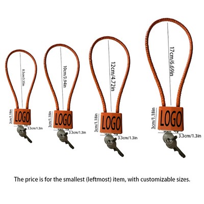 Custom Size Long Cable Laminated Padlock With 3 Keys