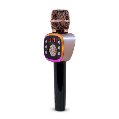 Singing Machine Carpool Karaoke Mic 2.0 Rose Gold
