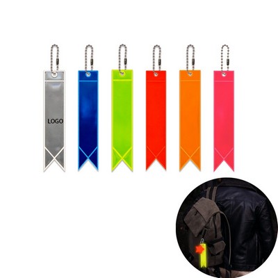 Reflective Ribbon Keyring