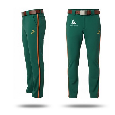 Men's Striped Baseball Pants Full Length Taiwan Needle Eye Mesh 320gsm