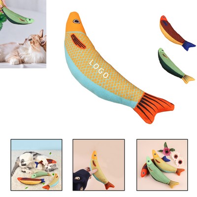 Grinding Teeth And Bite Resistant Cat Catnip Toy Fish