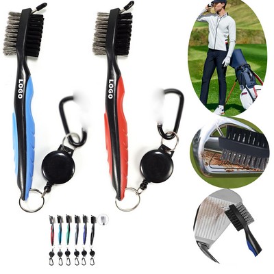 Custom Golf Club Brush Groove Cleaner Tools with Aluminum Carabiner