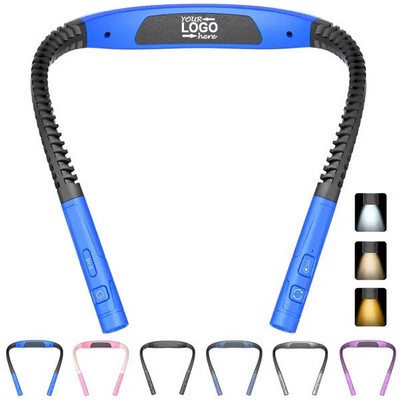 USB Rechargeable Neck Reading Light with 3 Color Modes