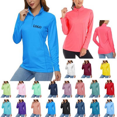 Women's Eco-Conscious Quarter Zip Performance Top