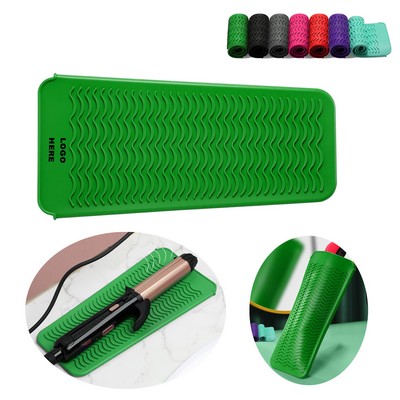 Custom Heat Resistant Hair Tool Pouch Silicone Mat for Flat Iron