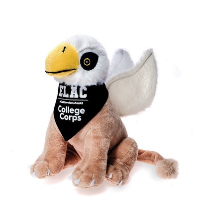8" Griffin Mascot push toy stuffed animal