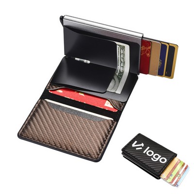 Carbon Fiber RFID Wallet - Auto-Eject