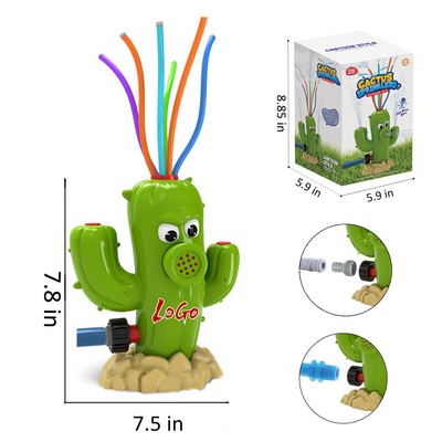 Backyard Cactus Kids Water Sprinkler Toy