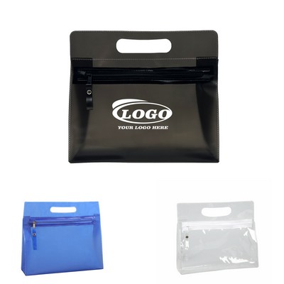 Frosted Zippered Document Bag