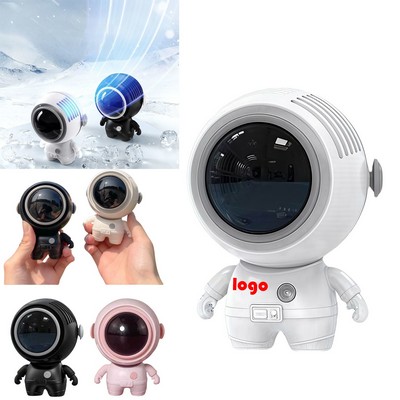 900mAH Portable Personal Mini Fan Astronaut Rotating Hanging Neck Fan Type-C Rechargeable 3 Speeds