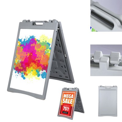 Plastic Poster Advertising Display Stand