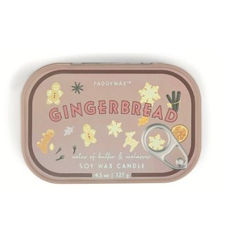 4.5 Oz Bistro Printed Tin - Gingerbread