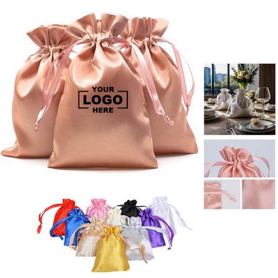 Satin Jewelry Gift Drawstring Bags