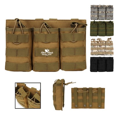 Tactical Open Top Triple Pouch Molle Accessory Pouch