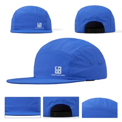 5 Panel Camper Flat Brim Hat