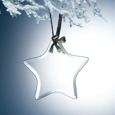 Star shaped Jade Glass Ornament - 3-3/4" x 3-3/4" x 1/8"